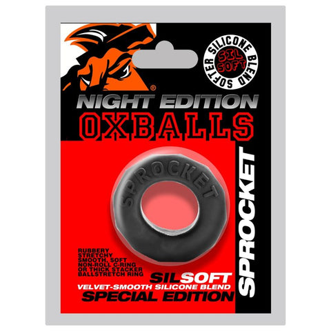 Sprocket Comfort No Roll Cock Ring Night for Enhanced Pleasure and Comfort Cockrings