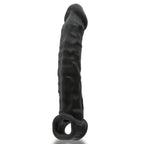 Muscle Ripped Inner Ribbed Velvet-Smooth Night 9.25 Inch Cock Sheath > Sex Toys For Men > Penis Sleeves
