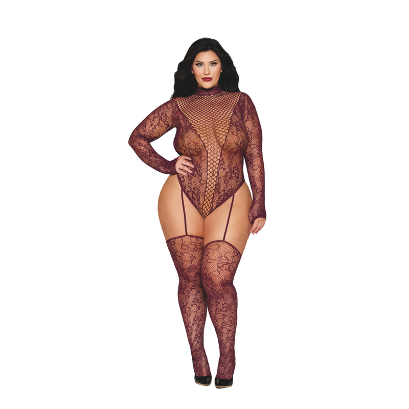 Teddy Bodystocking (Cherry Lacquer) – One Size Bodystocking > Clothes > Bodies and Playsuits