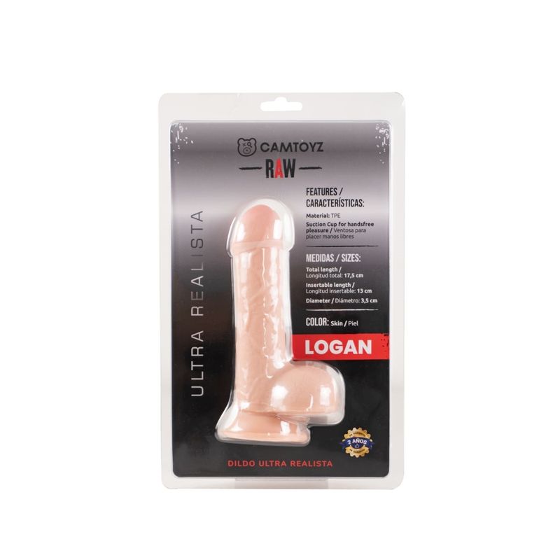 Raw Ultra Realistic Double Layered Dildo Galen 20.3cm Dildos & Dongs