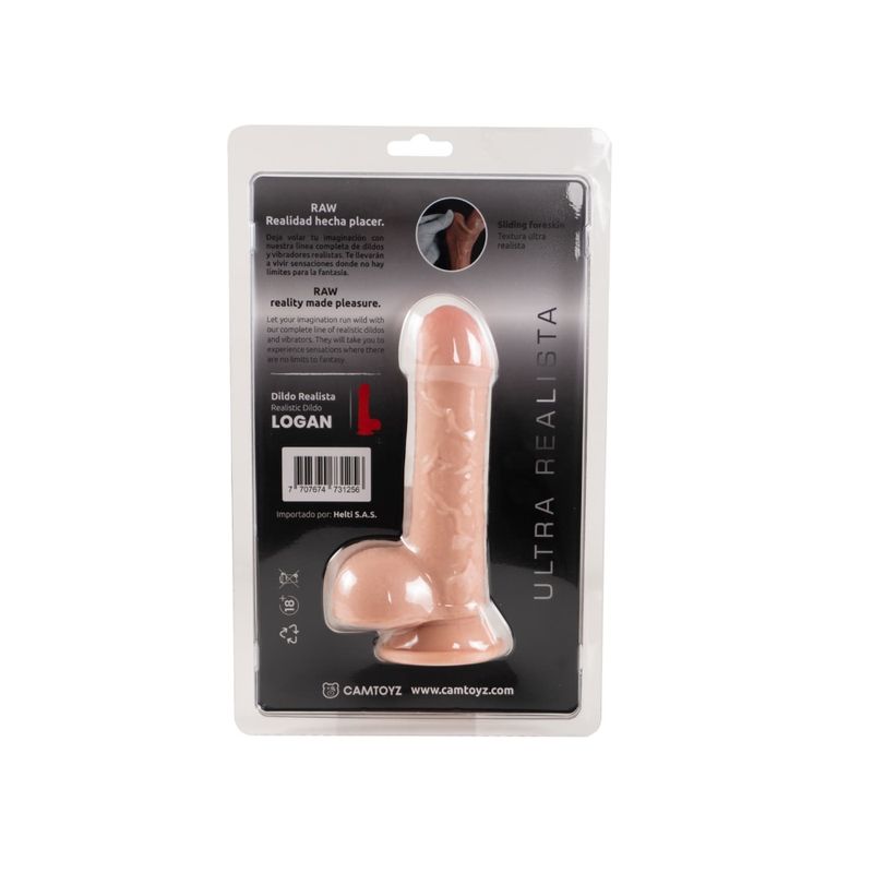 Raw Ultra Realistic Double Layered Dildo Galen 20.3cm Dildos & Dongs