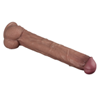 Love Toy Dual-Layered Bendable Silicone Cock 14.5 Inch – Lifelike Dildo > Dildos > Oversized Toys