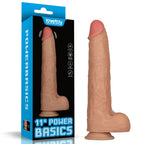 Power Basics 11 Inch Vibrating USB Dildo – Realistic Shaft Vibrator with 10 Modes > Dildos > Large Dildos