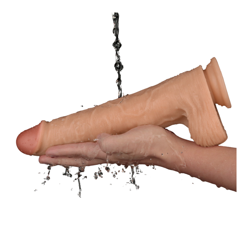 Power Basics 11 Inch Vibrating USB Dildo – Realistic Shaft Vibrator with 10 Modes > Dildos > Large Dildos