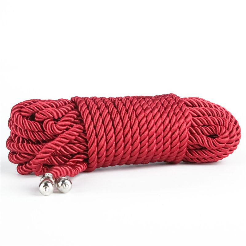 Rebellion Reign Red Silky Bondage Rope 10 Metre Length Rope