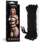 Rebellion Reign Ebony Silky Bondage Rope – 10 Meter Rope > Bondage Gear > Rope