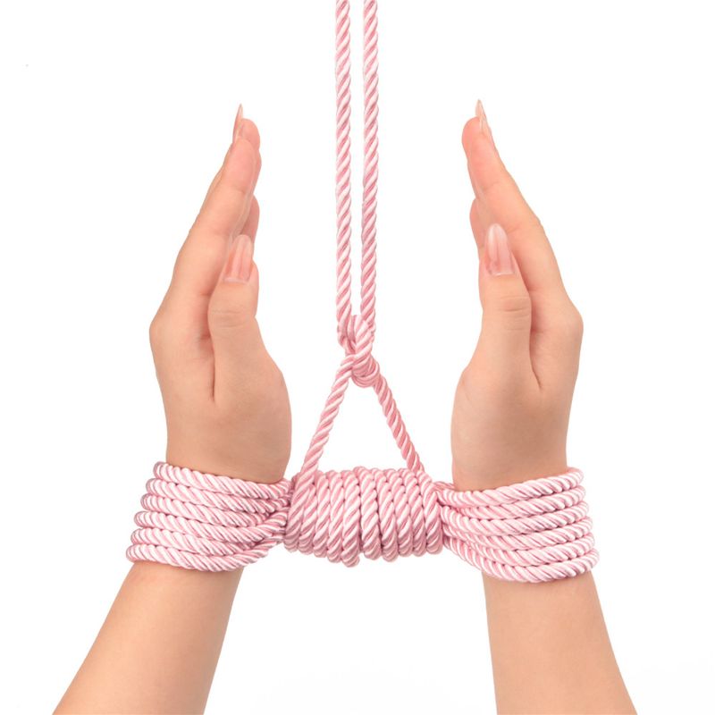 Rebellion Reign Pink Silky Bondage Rope 10 Metre Length Rope