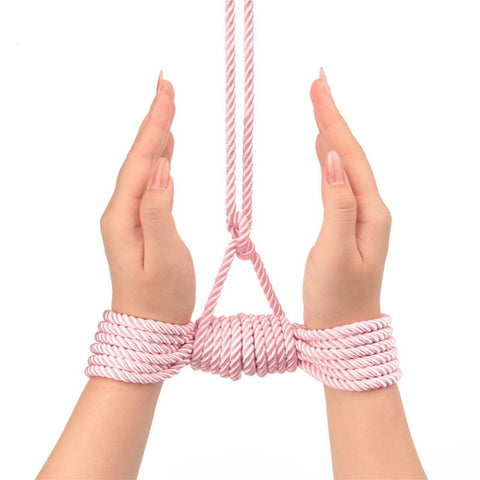 Rebellion Reign Pink Silky Bondage Rope 10 Metre Length Rope