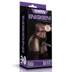 Easy Strap-On Set (Black) – Adjustable Strap-On Harness with 7.5 Inch Realistic Dildo > Dildos > Strap On Dildos