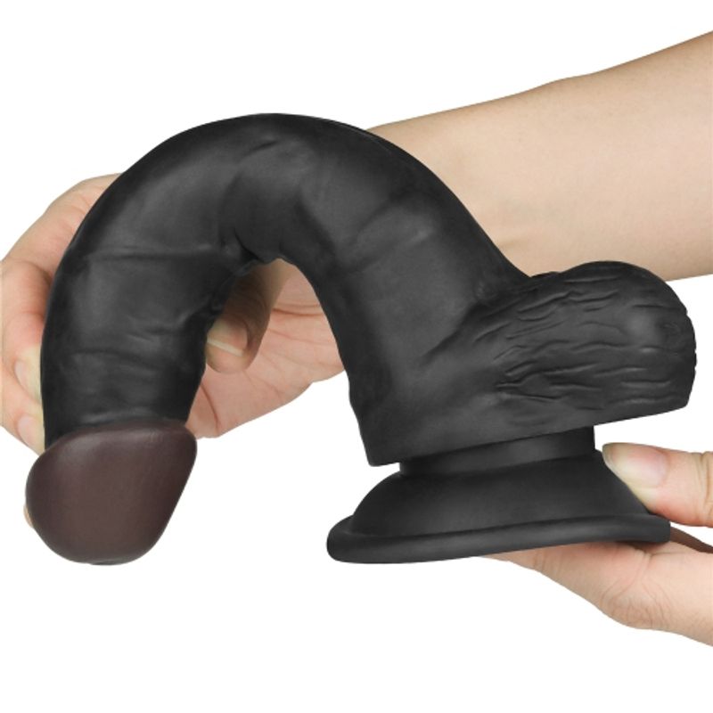 Easy Strap-On Set (Black) – Adjustable Strap-On Harness with 7.5 Inch Realistic Dildo > Dildos > Strap On Dildos