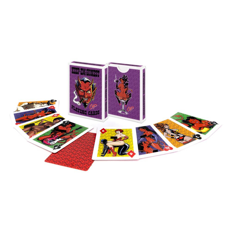 Keep Em Honest Playing Cards – Nude Art Playing Cards Featuring Pinups and Devil Girls Secondary image