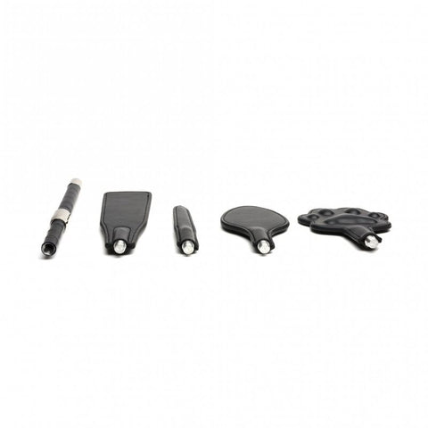 Vegan 4 Piece Interchangeable Tip Crop Set Whips & Paddles