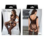 Sparkle Leotard With Diamanté Cut-Out – Embellished Long Sleeve Lingerie > Clothes > Bodies and Playsuits