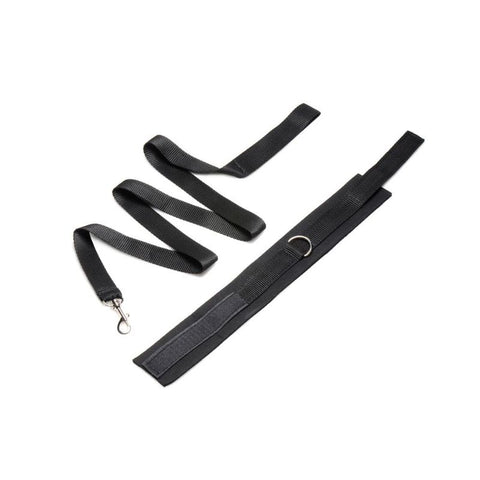 Neoprene Black Collar and Leash Set for BDSM Play > Bondage Gear > Collars