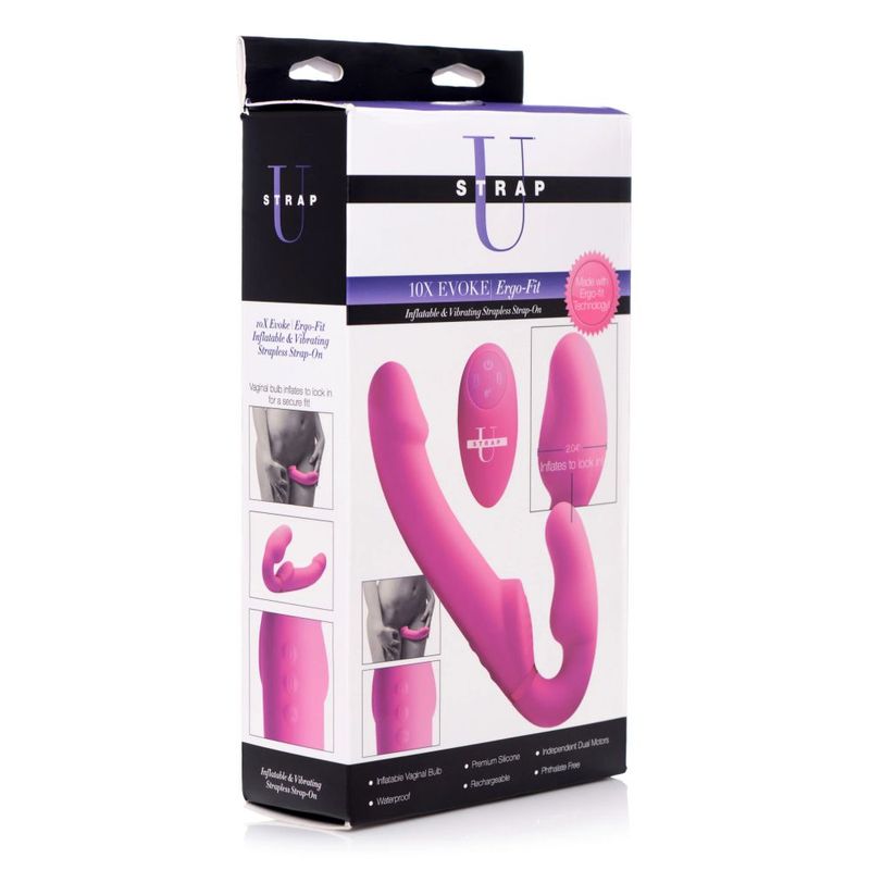 Worlds First Remote Control Inflatable Ergo-Fit Strapless Strap-On – Remote-Controlled Strapless Strap-On > Dildos > Strapless Strap Ons