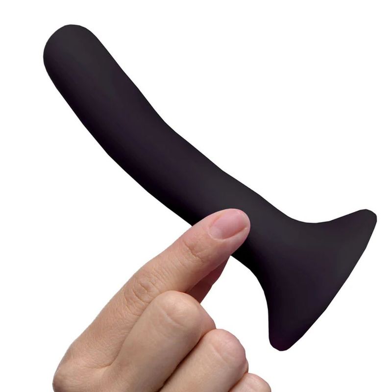 Silicone Strap-On Dildo Small – Comfortable Soft Shaft Dildo Black > Dildos > Neutral Dildos