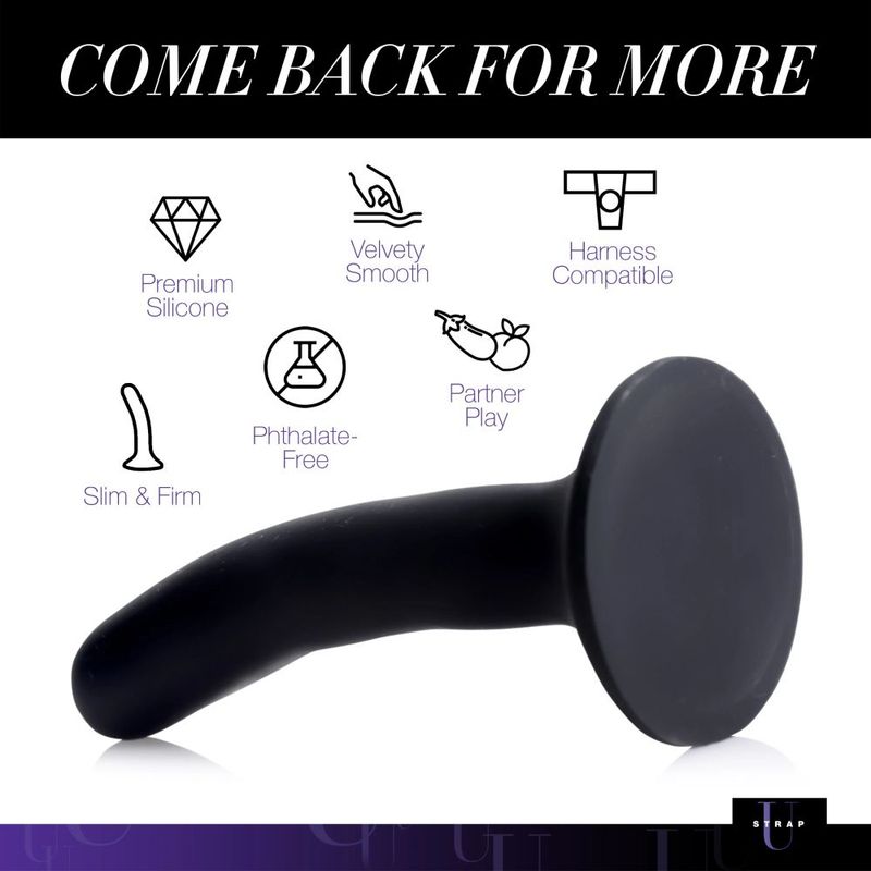 Silicone Strap-On Dildo Small – Comfortable Soft Shaft Dildo > Dildos > Neutral Dildos