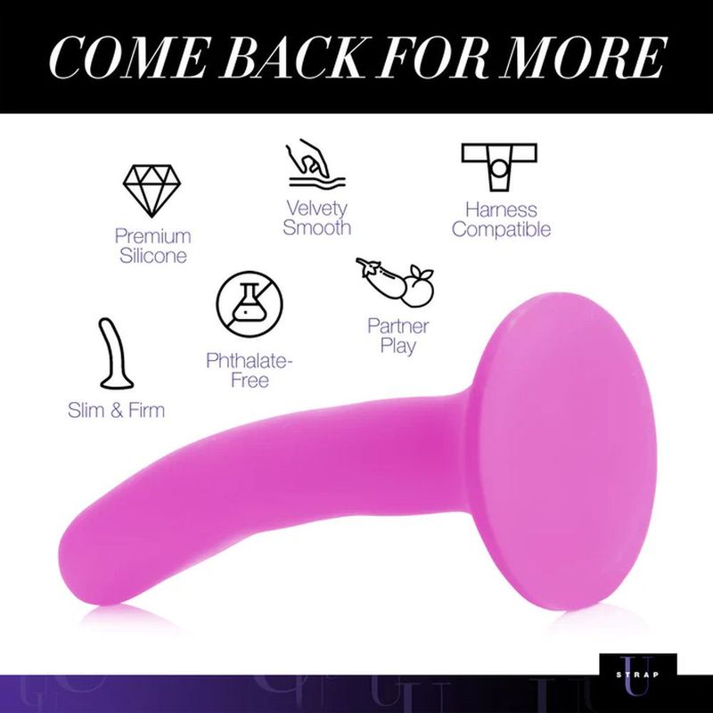 Silicone Strap-On Dildo Small – Velvet-Soft Shaft Dildo > Dildos > Neutral Dildos