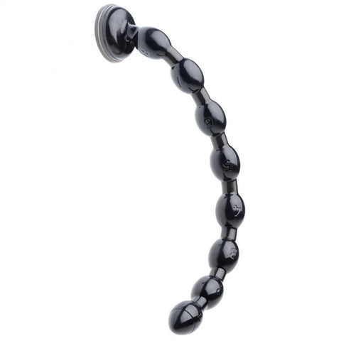 Hosed Beaded Anal Snake (19 Inch, 1.5 Inch Diameter) – Extra-Long Flexible Anal Beads Black > Dildos > Oversized Toys