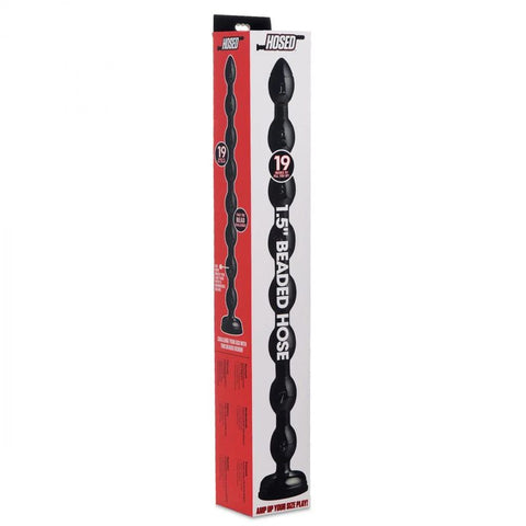 Hosed Beaded Anal Snake (19 Inch, 1.5 Inch Diameter) – Extra-Long Flexible Anal Beads > Dildos > Oversized Toys
