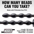 Hosed Beaded Anal Snake (19 Inch, 1.5 Inch Diameter) – Extra-Long Flexible Anal Beads > Dildos > Oversized Toys