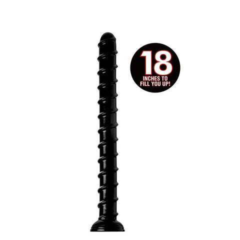 Hosed 18 Inch Swirl Thick Anal Snake DONGS
