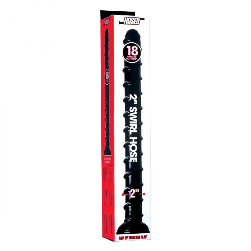 Hosed 18 Inch Swirl Thick Anal Snake DONGS