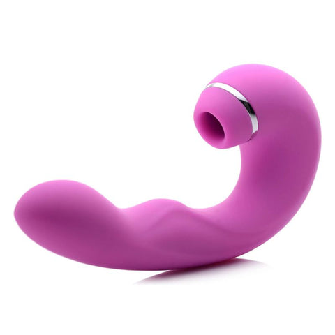 Inmi Shegasm 5 Star Tapping G-Spot Vibe with Suction Pink Vibrators - G Spot