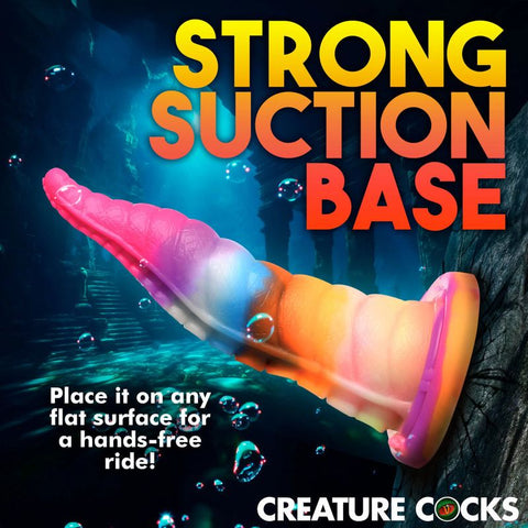 Luminoctopus Glow in the Dark Tentacle Dildo Colorful 9 Inch Silicone Adult Toy Fantasy Dongs