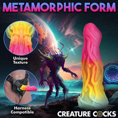 Shape Shifter Alien Silicone Dildo 7 Inch Green Adult Sex Toy Fantasy Dongs