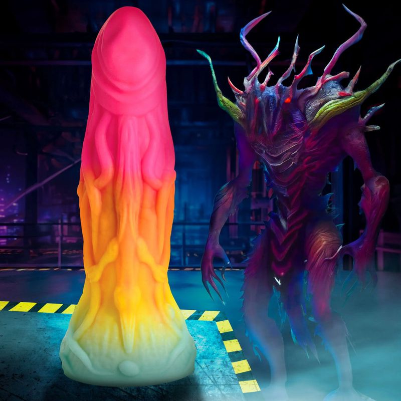 Shape Shifter Alien Silicone Dildo 7 Inch Green Adult Sex Toy Fantasy Dongs