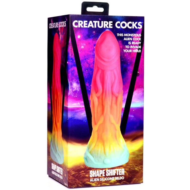 Shape Shifter Alien Silicone Dildo 7 Inch Green Adult Sex Toy Fantasy Dongs
