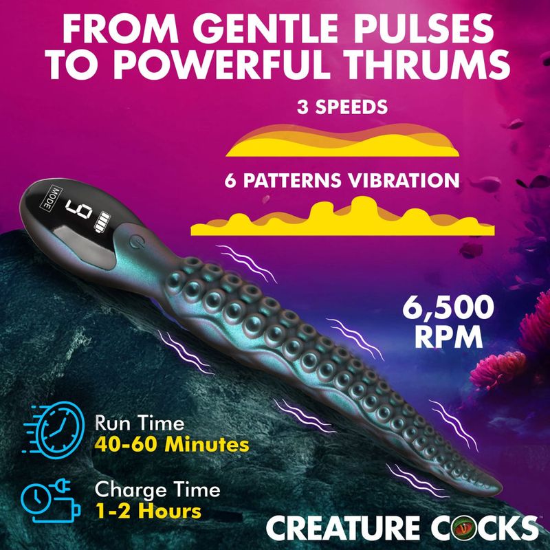Creature Cocks Tentavibe – Silicone Textured Tentacle Vibrator > Dildos > Fantasy