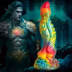 Majestic Merman 10 Inch Silicone Dildo (Iridescent Rainbow) – Extra Long Silicone Dildo with S-Shaped Curve > Dildos > Fantasy