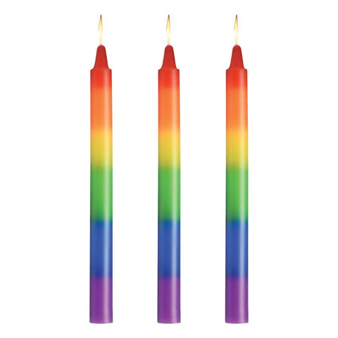Master Series Pride Rainbow Drip Candles Set of 3 Coloured > Candles > Drip