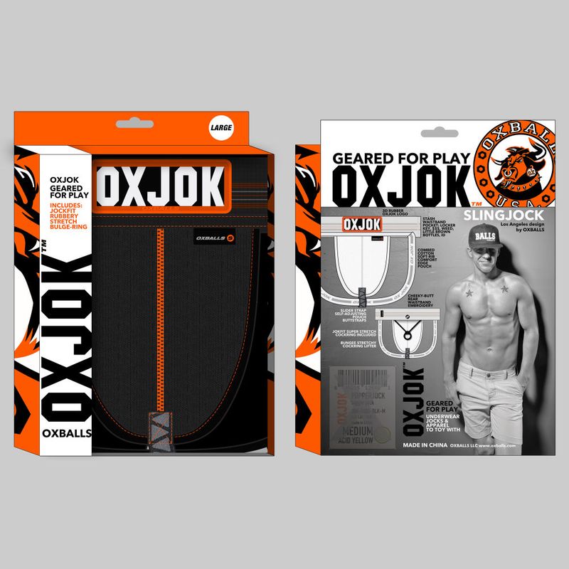 Oxballs Slingjock Upthrust Slider-Strap Jock (Black Iron) – Comfortable Men's Jockstrap Black > Clothes > Jockstraps