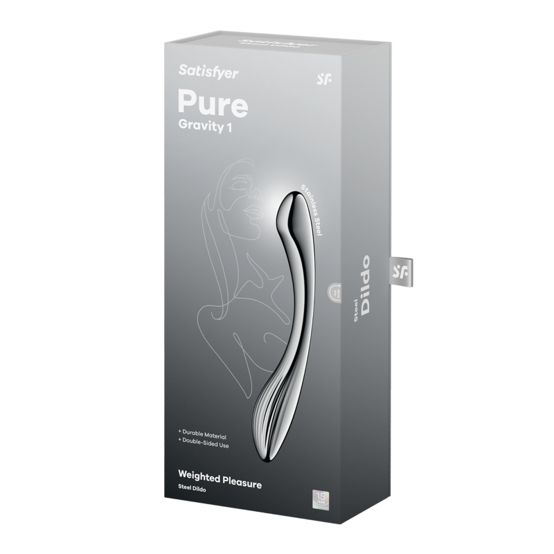 Satisfyer Pure Gravity 1 Steel 22cm Stainless Dildo > Dildos > Neutral Dildos