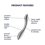 Satisfyer Pure Gravity 1 Steel 22cm Stainless Dildo > Dildos > Neutral Dildos