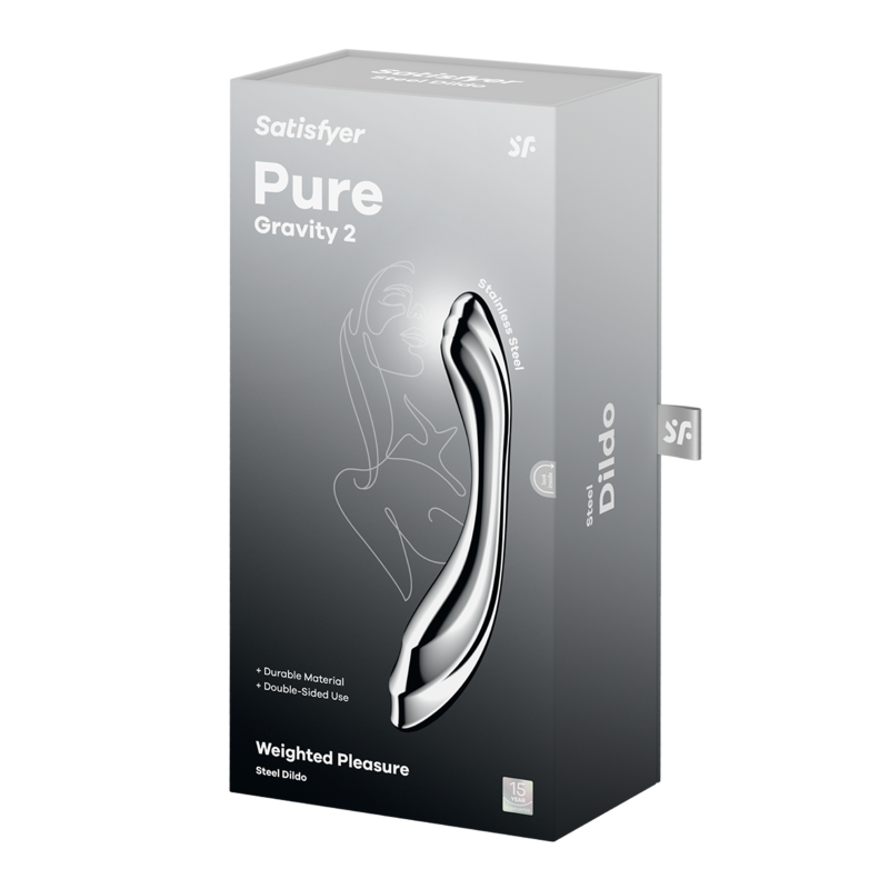 Satisfyer Pure Gravity 2 Stainless Steel 21cm Dildo > Dildos > Neutral Dildos