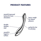 Satisfyer Pure Gravity 2 Stainless Steel 21cm Dildo > Dildos > Neutral Dildos