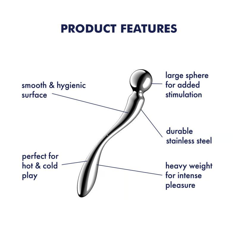 Satisfyer Star Force 2 Stainless Steel 22cm Ergonomic Dildo > Dildos > Neutral Dildos
