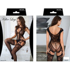 Darling Multi Net Fishnet Dress (Black) – Sheer Stretchy Lingerie Dress > Clothes > Dresses and Chemises