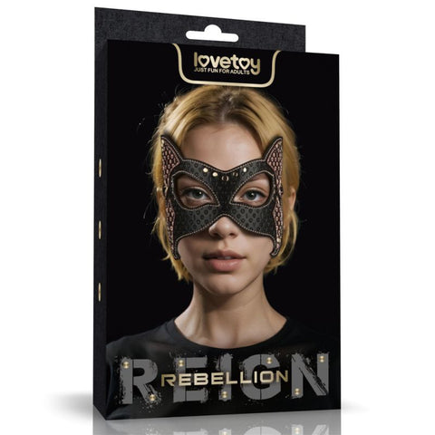 Rebellion Reign Cat Mask (Antique Bronze) – Adjustable PU Mask Masks