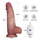 Sliding Skin Pro II – Dual-Layer Silicone 8 Inch Dong with Wireless Remote Vibrator > Vibrators > Realistic Vibrators