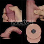 Vibrating Sliding Skin Pro II Silicone Dong 8.5 Inches – Waterproof Wireless Remote-Controlled Dong > Vibrators > Realistic Vibrators