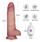 Vibrating Sliding Skin Pro II Silicone Dong 8.5 Inches – Waterproof Wireless Remote-Controlled Dong > Vibrators > Realistic Vibrators