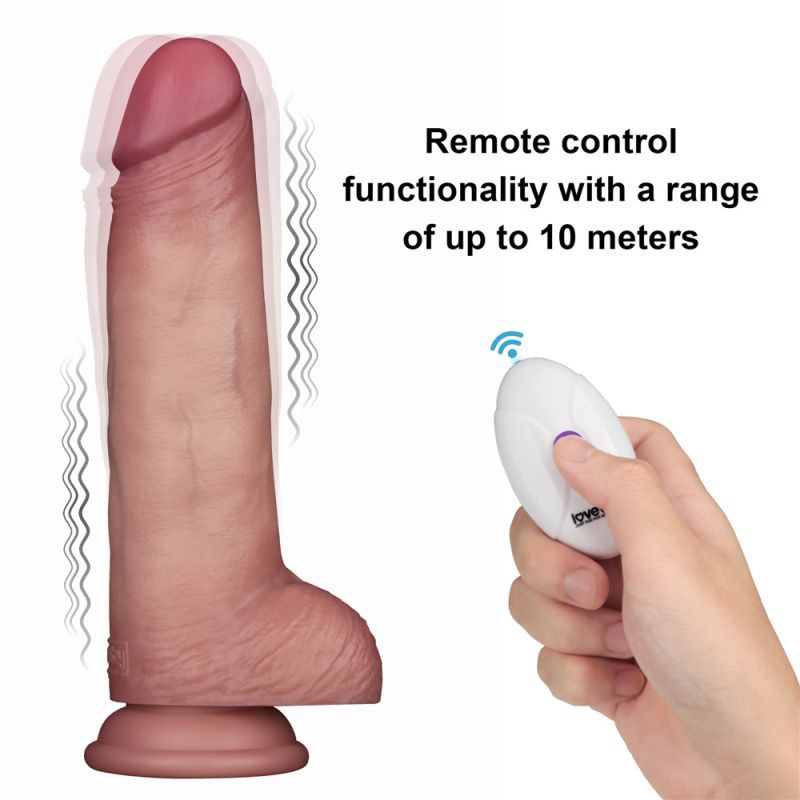 Vibrating Sliding Skin Pro II Silicone Dong 8.5 Inches – Waterproof Wireless Remote-Controlled Dong > Vibrators > Realistic Vibrators