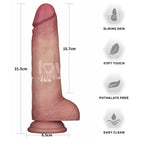 Sliding Skin Pro Dual Layer Silicone Dong 9 Inch – Advanced Medical-Grade Silicone Dong > Dildos > Realistic Dildos