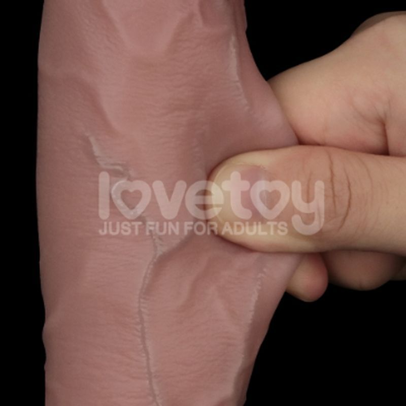 Sliding Skin Pro Dual Layer Silicone Dong 10 Inch – Medical-Grade Dual-Density Silicone Dong > Dildos > Large Dildos