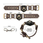 Deluxe PU Handcuffs With Vintage Bronze Spikes – Luxury Restraint Accessory > Bondage Gear > Restraints